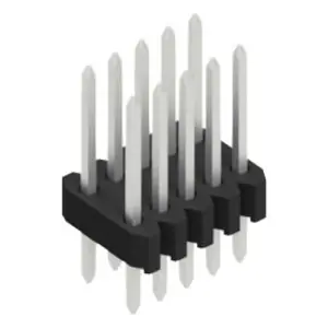 Stiftleiste, 10-polig, RM 1.27 mm, gerade, schwarz, 10061286 Preisknaller
