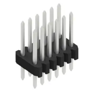 Solange Der Vorrat Reicht Stiftleiste, 12-polig, RM 1.27 mm, gerade, schwarz, 10061288