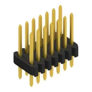 Schneller Versand Stiftleiste, 14-polig, RM 1.27 mm, gerade, schwarz, 10061290