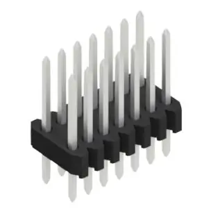 Stiftleiste, 14-polig, RM 1.27 mm, gerade, schwarz, 10061291 Garantierte Lieferung