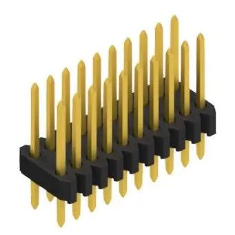 Aktuell Stiftleiste, 20-polig, RM 1.27 mm, gerade, schwarz, 10061296