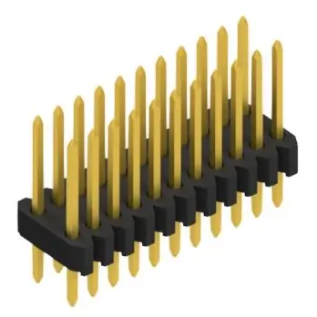 Neu Im Sortiment Stiftleiste, 22-polig, RM 1.27 mm, gerade, schwarz, 10061298