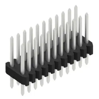 Stiftleiste, 22-polig, RM 1.27 mm, gerade, schwarz, 10061299 Abverkauf