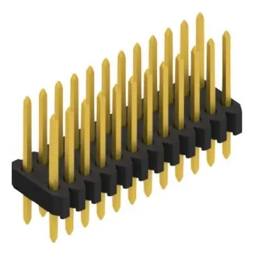 Garantierte Lieferung Stiftleiste, 24-polig, RM 1.27 mm, gerade, schwarz, 10061301