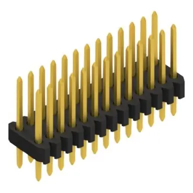 Ausverkauf Stiftleiste, 26-polig, RM 1.27 mm, gerade, schwarz, 10061303