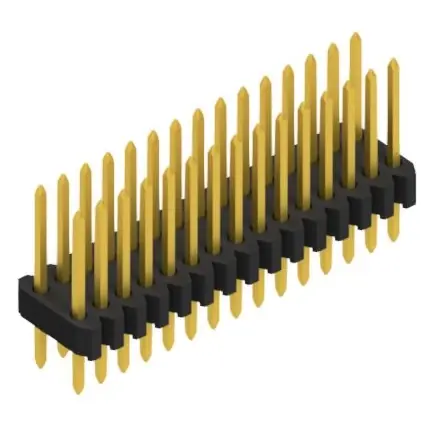 Zertifiziert Stiftleiste, 30-polig, RM 1.27 mm, gerade, schwarz, 10061307