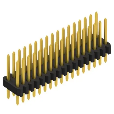 Neue Kollektion Stiftleiste, 34-polig, RM 1.27 mm, gerade, schwarz, 10061311