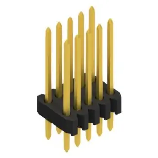 Versand Am Gleichen Tag Stiftleiste, 10-polig, RM 1.27 mm, gerade, schwarz, 10061358