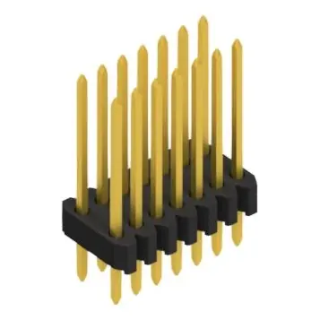 Jetzt Kaufen Stiftleiste, 14-polig, RM 1.27 mm, gerade, schwarz, 10061362