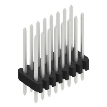 Neu Im Sortiment Stiftleiste, 16-polig, RM 1.27 mm, gerade, schwarz, 10061365