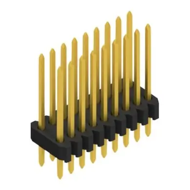 Stiftleiste, 18-polig, RM 1.27 mm, gerade, schwarz, 10061366 Aktuell