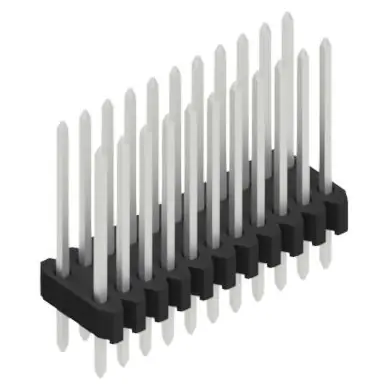 Stiftleiste, 22-polig, RM 1.27 mm, gerade, schwarz, 10061371 Kostenloser Versand