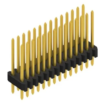 Stiftleiste, 28-polig, RM 1.27 mm, gerade, schwarz, 10061376 Kostenloser Rückversand