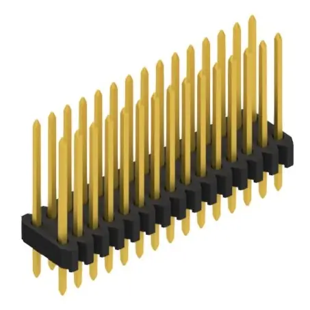 Preiswert Stiftleiste, 30-polig, RM 1.27 mm, gerade, schwarz, 10061378