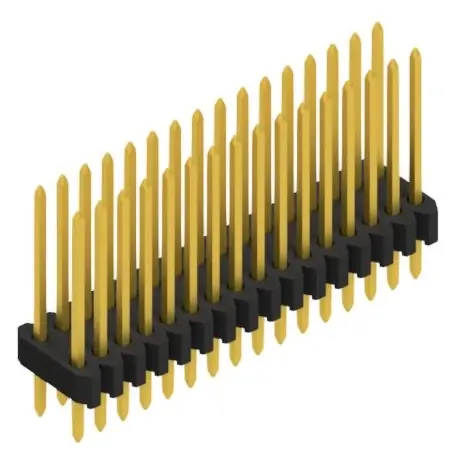 Schnäppchen Stiftleiste, 32-polig, RM 1.27 mm, gerade, schwarz, 10061380