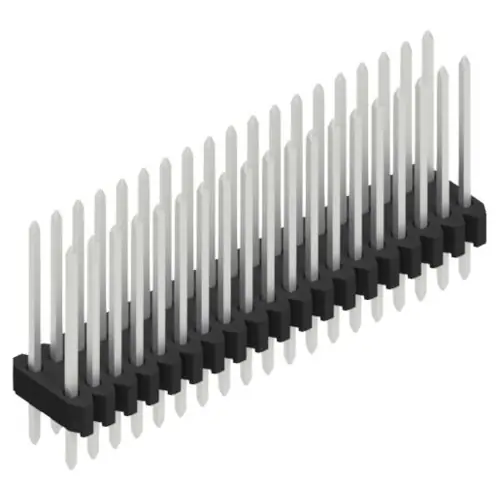 Meistverkauft Stiftleiste, 38-polig, RM 1.27 mm, gerade, schwarz, 10061387