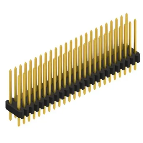 Stiftleiste, 48-polig, RM 1.27 mm, gerade, schwarz, 10061396 Günstig