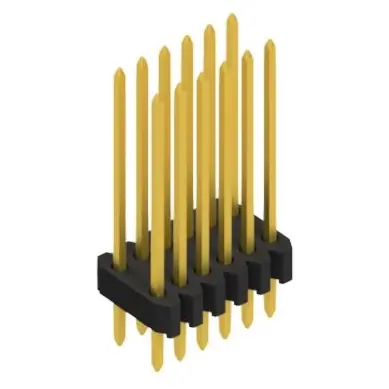 Top-Preis Stiftleiste, 12-polig, RM 1.27 mm, gerade, schwarz, 10061431