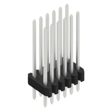 Jetzt Bestellen Stiftleiste, 12-polig, RM 1.27 mm, gerade, schwarz, 10061432