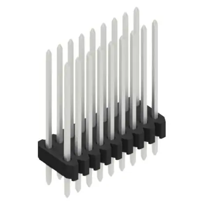 Stiftleiste, 18-polig, RM 1.27 mm, gerade, schwarz, 10061438 Abverkauf