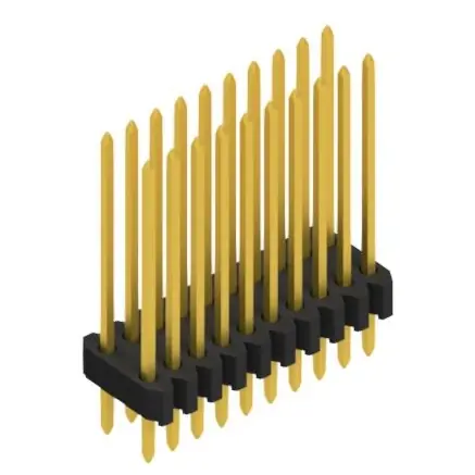 Kostenfreie Lieferung Stiftleiste, 20-polig, RM 1.27 mm, gerade, schwarz, 10061439