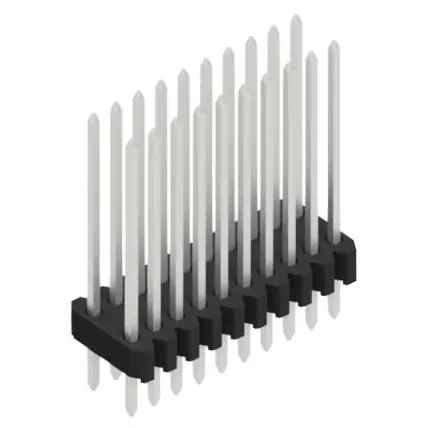 Stiftleiste, 20-polig, RM 1.27 mm, gerade, schwarz, 10061440 Neue Ware