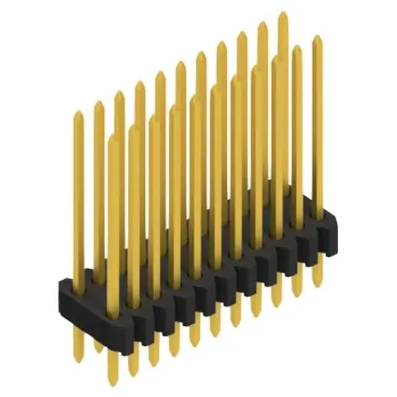Preisknaller Stiftleiste, 22-polig, RM 1.27 mm, gerade, schwarz, 10061441