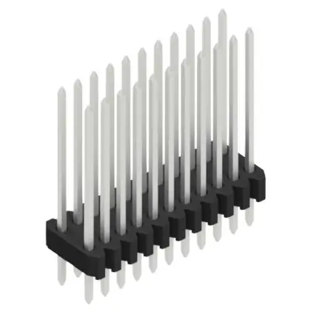 Ausverkauf Stiftleiste, 22-polig, RM 1.27 mm, gerade, schwarz, 10061442