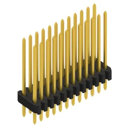 Stiftleiste, 24-polig, RM 1.27 mm, gerade, schwarz, 10061443 Top-Seller