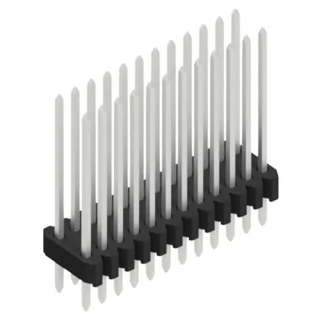 Stiftleiste, 24-polig, RM 1.27 mm, gerade, schwarz, 10061444 Schnäppchen