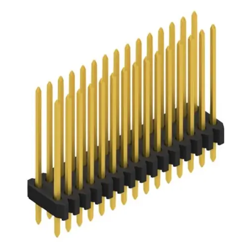 Stiftleiste, 30-polig, RM 1.27 mm, gerade, schwarz, 10061449 Markenware