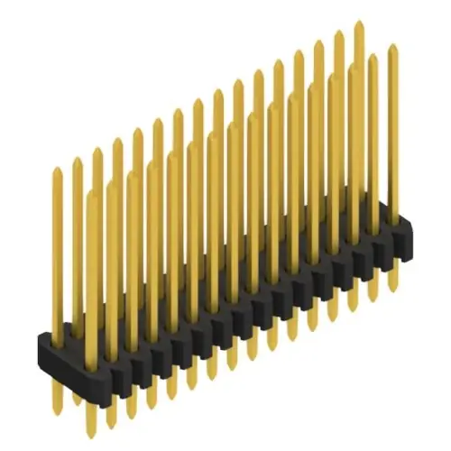 Stiftleiste, 32-polig, RM 1.27 mm, gerade, schwarz, 10061451 Schneller Versand