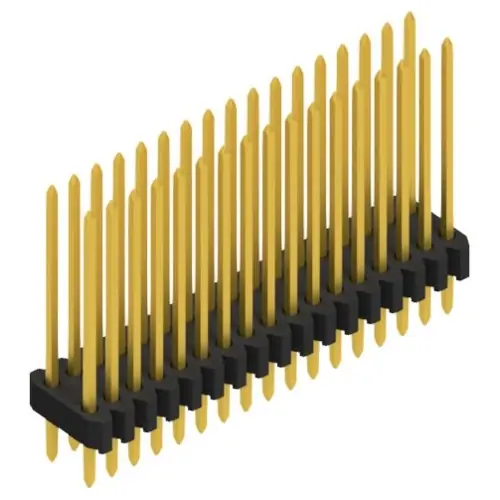 Schnäppchen Stiftleiste, 34-polig, RM 1.27 mm, gerade, schwarz, 10061453