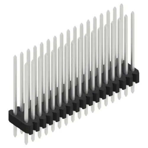 Stiftleiste, 34-polig, RM 1.27 mm, gerade, schwarz, 10061454 Expressversand
