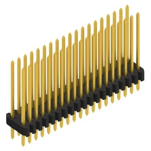 Stiftleiste, 38-polig, RM 1.27 mm, gerade, schwarz, 10061457 Bestseller