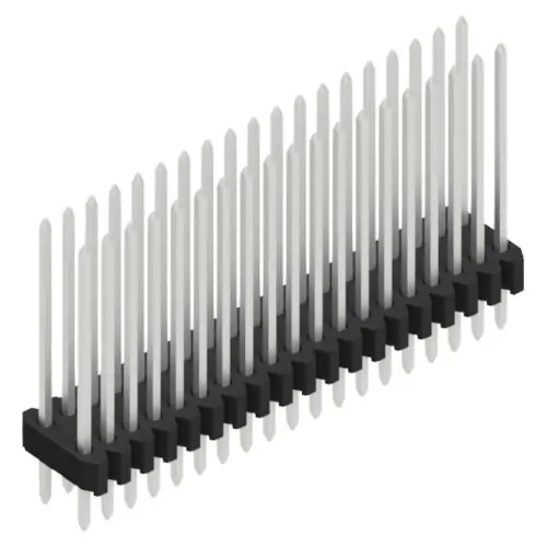 Sofort Bestellen Stiftleiste, 38-polig, RM 1.27 mm, gerade, schwarz, 10061458