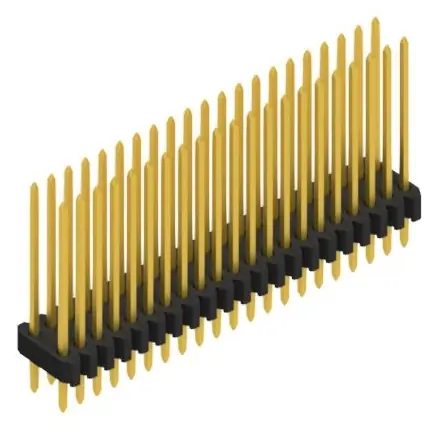 Highlight Stiftleiste, 42-polig, RM 1.27 mm, gerade, schwarz, 10061461