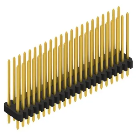 Stiftleiste, 44-polig, RM 1.27 mm, gerade, schwarz, 10061463 Preisreduziert