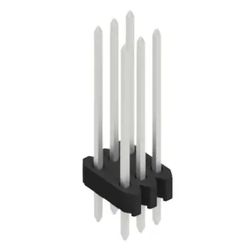 Kostenloser Rückversand Stiftleiste, 6-polig, RM 1.27 mm, gerade, schwarz, 10061426