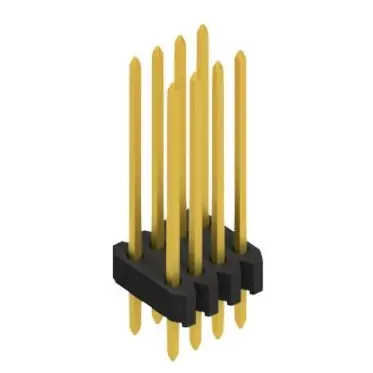 Stiftleiste, 8-polig, RM 1.27 mm, gerade, schwarz, 10061427 Garantierte Lieferung