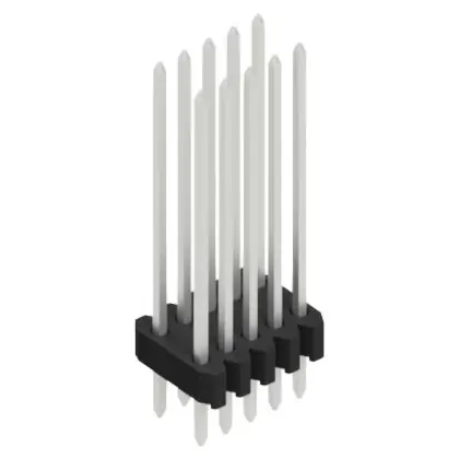 Kostenloser Rückversand Stiftleiste, 10-polig, RM 1.27 mm, gerade, schwarz, 10061500