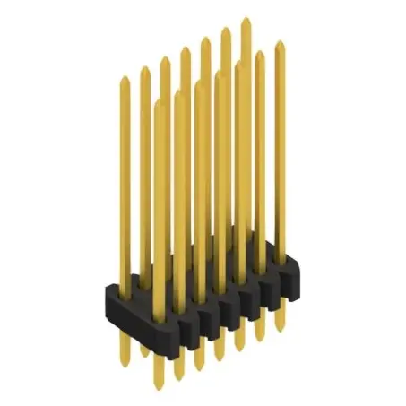 Meistverkauft Stiftleiste, 14-polig, RM 1.27 mm, gerade, schwarz, 10061503