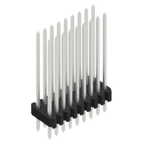 Neue Kollektion Stiftleiste, 18-polig, RM 1.27 mm, gerade, schwarz, 10061508