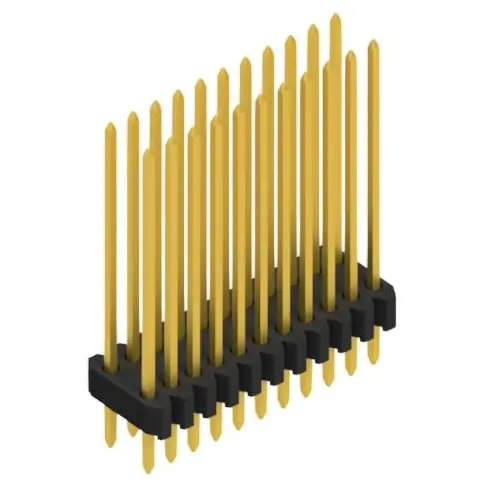 Neuheit Stiftleiste, 22-polig, RM 1.27 mm, gerade, schwarz, 10061511