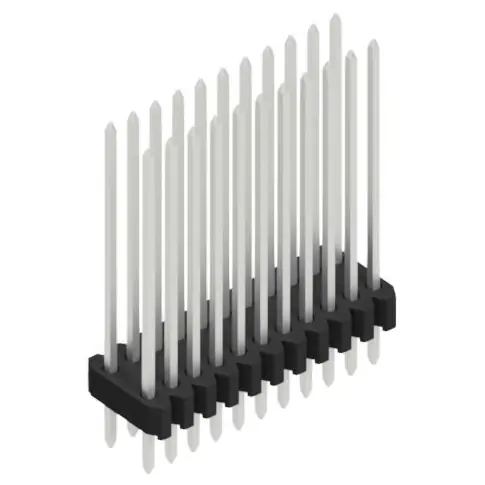 Stiftleiste, 22-polig, RM 1.27 mm, gerade, schwarz, 10061512 Echt