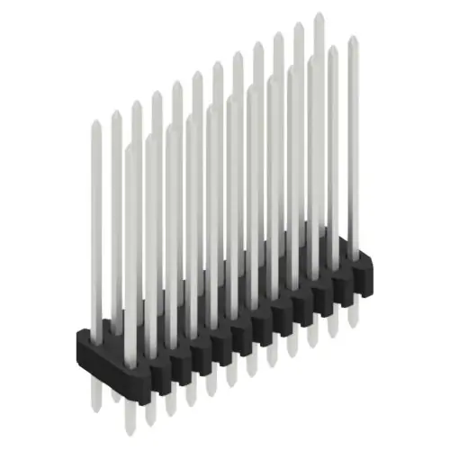 Markenware Stiftleiste, 24-polig, RM 1.27 mm, gerade, schwarz, 10061514