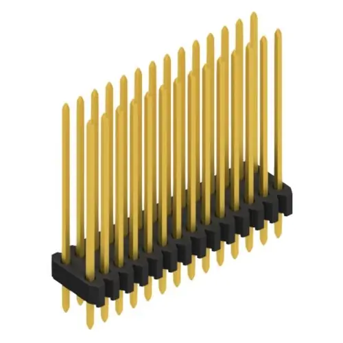 Stiftleiste, 28-polig, RM 1.27 mm, gerade, schwarz, 10061517 Neuheit