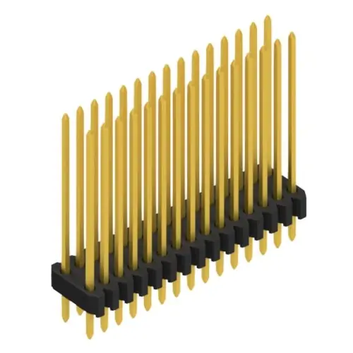 Stiftleiste, 30-polig, RM 1.27 mm, gerade, schwarz, 10061519 Abverkauf