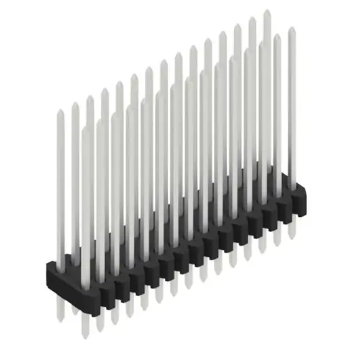 Markenware Stiftleiste, 30-polig, RM 1.27 mm, gerade, schwarz, 10061520