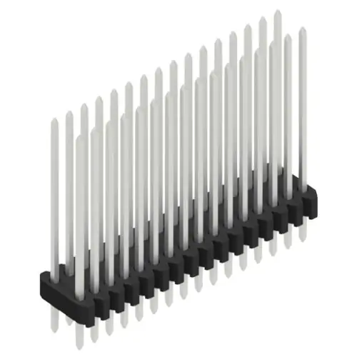 Bestseller Stiftleiste, 32-polig, RM 1.27 mm, gerade, schwarz, 10061522